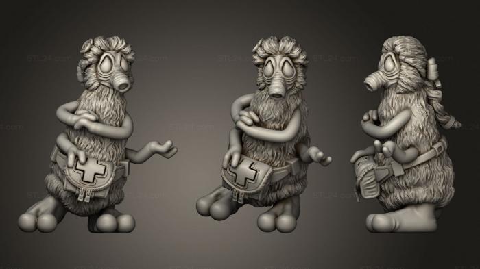Figurines heroes, monsters and demons (NYEK, STKM_3140) 3D models for cnc